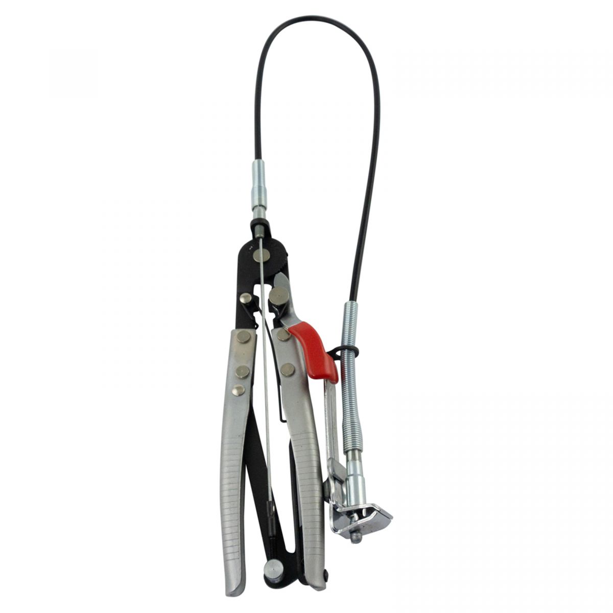 Flexible cable radiator hose clamp pliers tool for spring wire ford