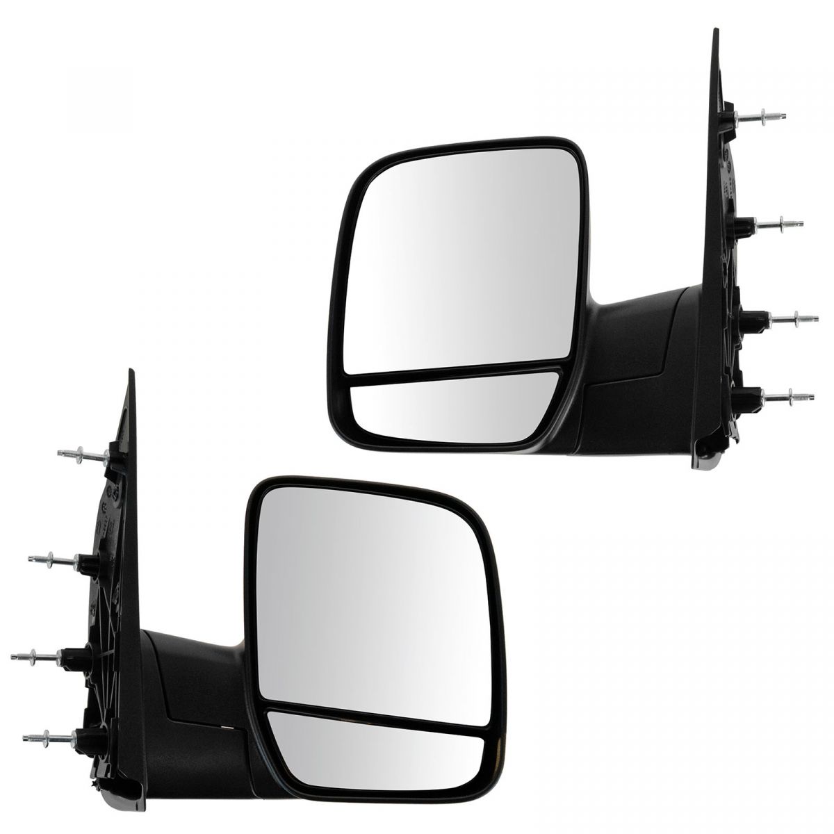 Black Folding Manual Side View Mirror Driver Left LH for 02-08 Econoline Van