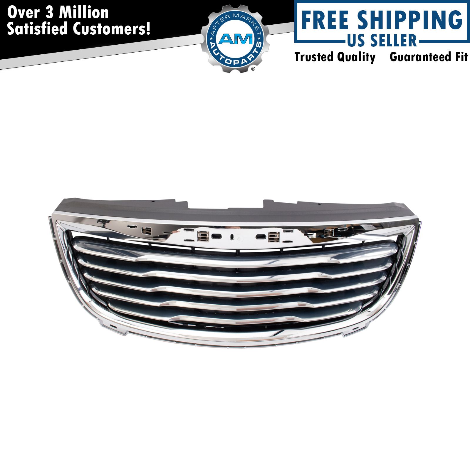 Front Grille Chrome For 2011-2016 Chrysler Town &amp; Country CH1200350