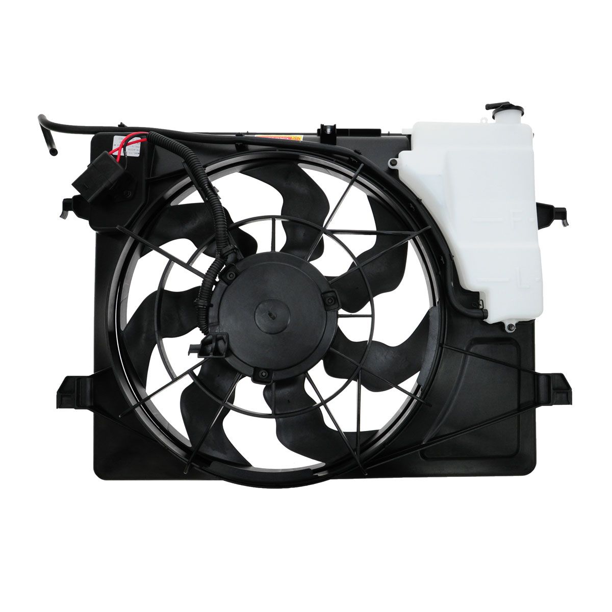 Radiator Dual Cooling Fan Assembly w/ Coolant Reservoir for 2010 Kia