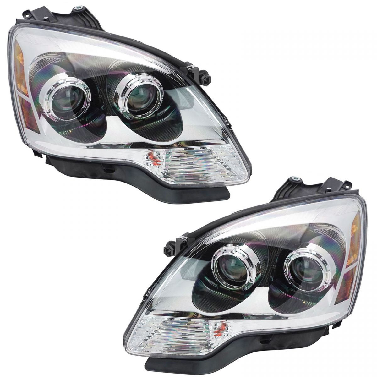 Clear Lens Halogen Headlight Lamp Right & Left Pair Set for 08-12 GMC ...