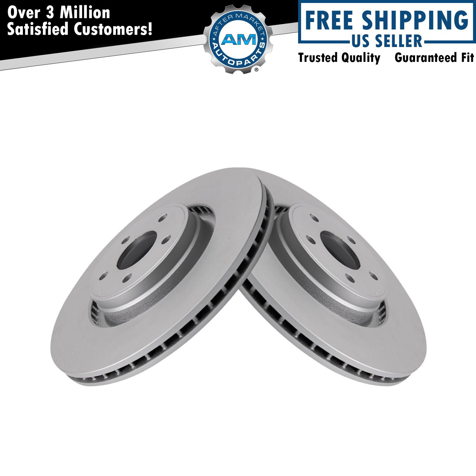 Front Brake Rotors Set For 2014-2018 Ford Focus 2015-2019 Lincoln MKC