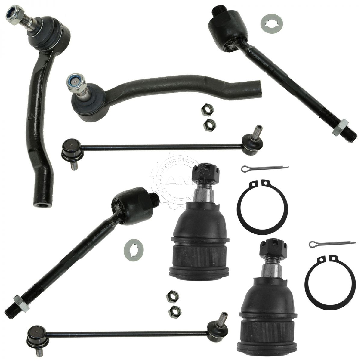 8 Piece Kit Tie Rod End Ball Joint Sway Bar Link LH RH Set for Pilot
