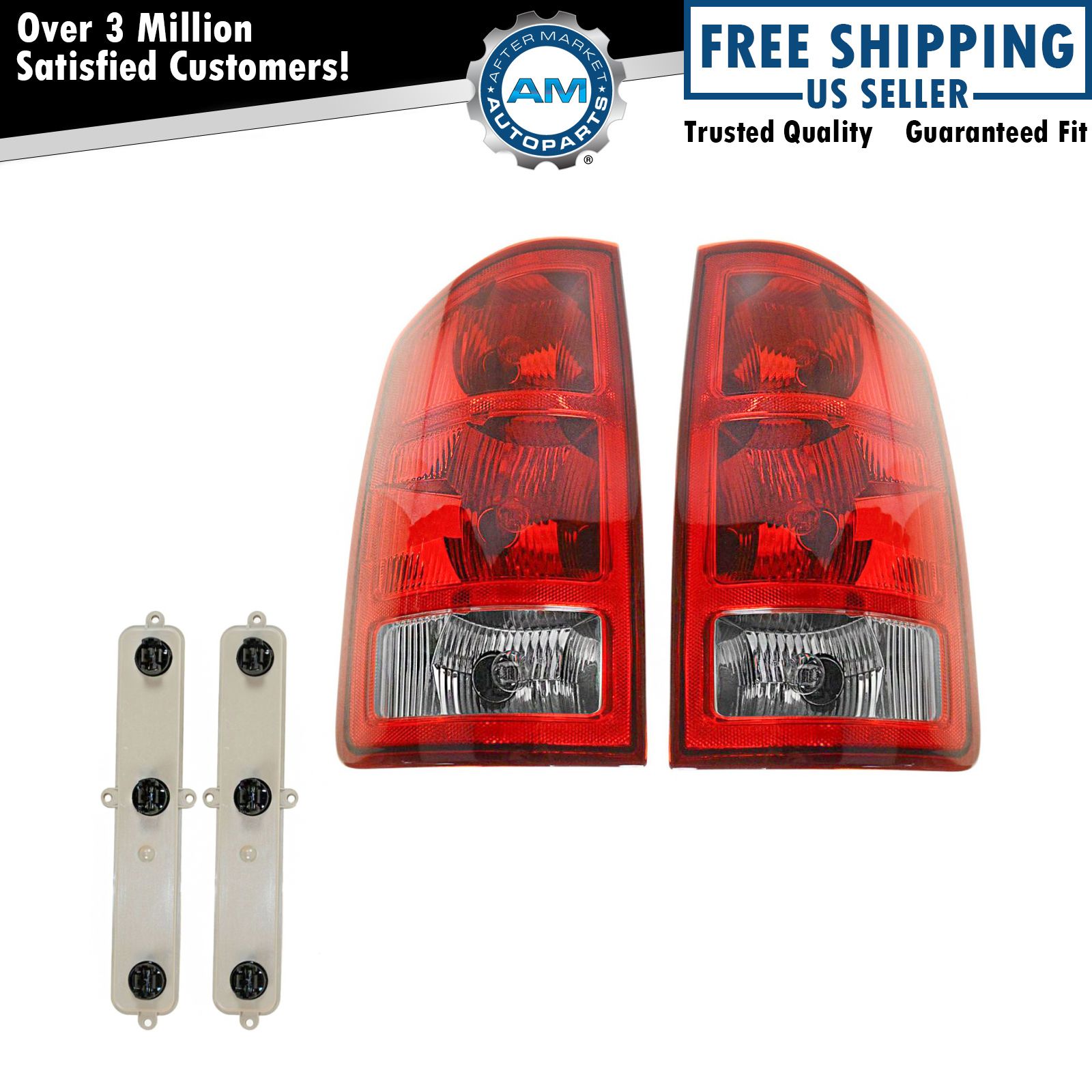 Tail Lights Taillamps Left+Right Pair Set For 2002-2006 Dodge Ram 1500 2500 3500