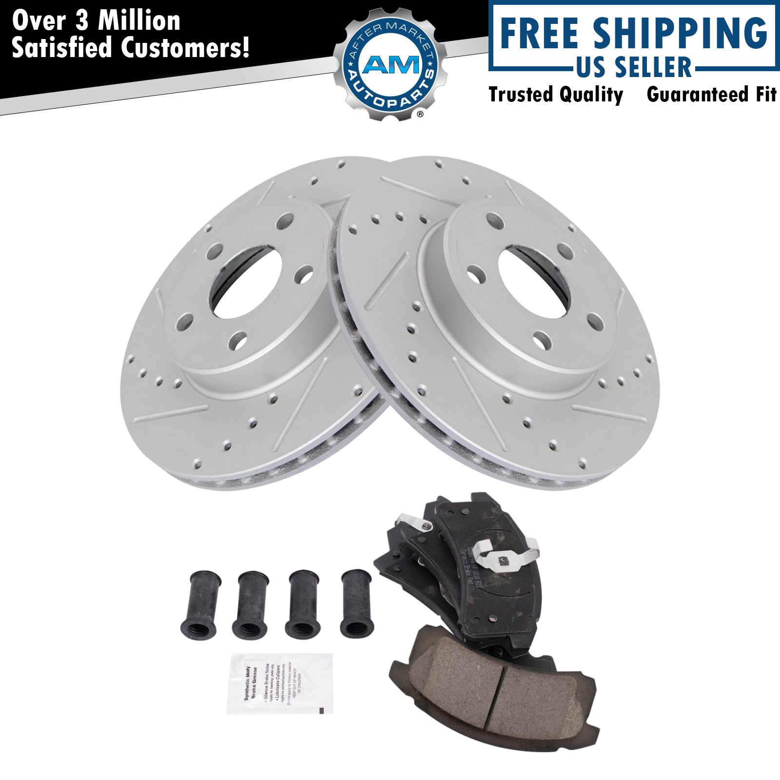 Performance Front Brake Pad&Rotor Kit For Buick Chevrolet Oldsmobile Pontiac