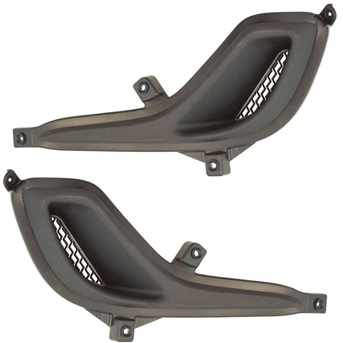 Fog Light Bumper Hole Cover Pair Driver & Passenger Sides for Hyundai
