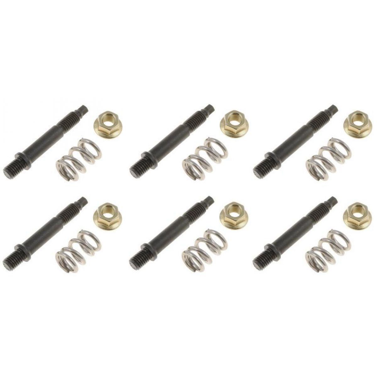 Dorman Exhaust Manifold to Front Pipe Stud & Spring 6 Piece Kit for GM