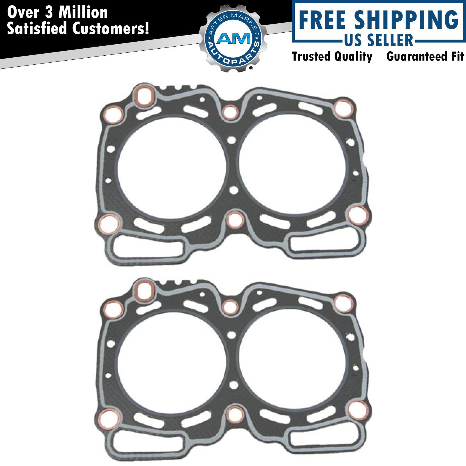 Graphite Engine Head Gasket Pair Set NEW for Subaru 2.5L