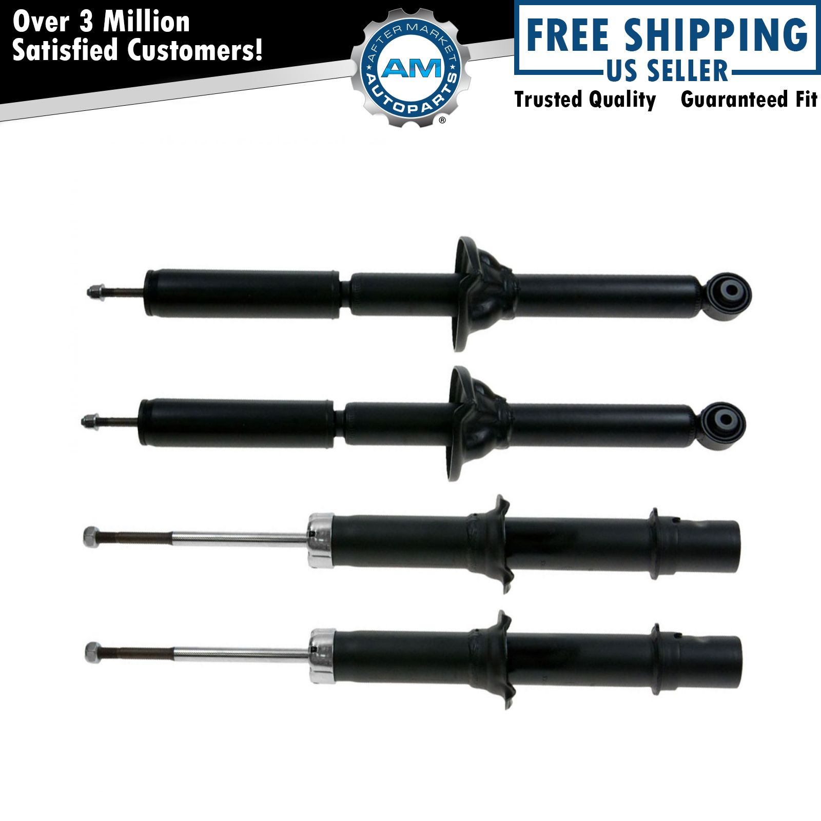 Front & Rear Shock Absorber Complete Kit Set of 4 for 97-01 Honda CR-V ...