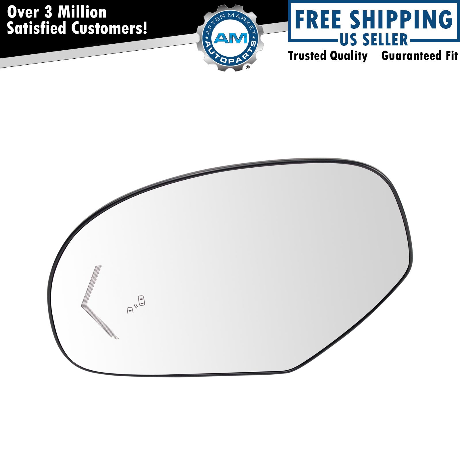 Drivers Power Tow Telescopic Mirror Heated Signal on Glass Replacement for Chevrolet Cadillac GMC SUV Pickup Truck 20862098 AutoAndArt