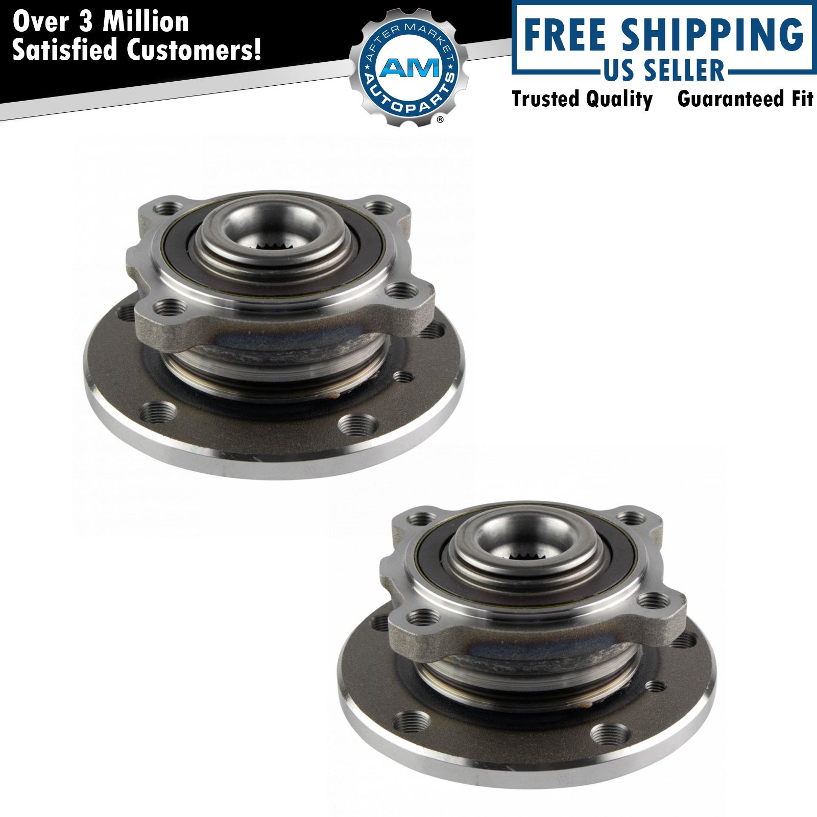 Wheel Bearing & Hub Assembly LH & RH Kit Pair for Mini Cooper New