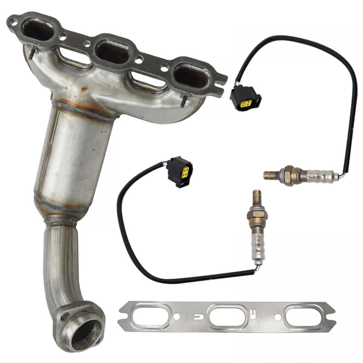 Rear Exhaust Manifold Catalytic Converter with O2 Sensors for Dodge