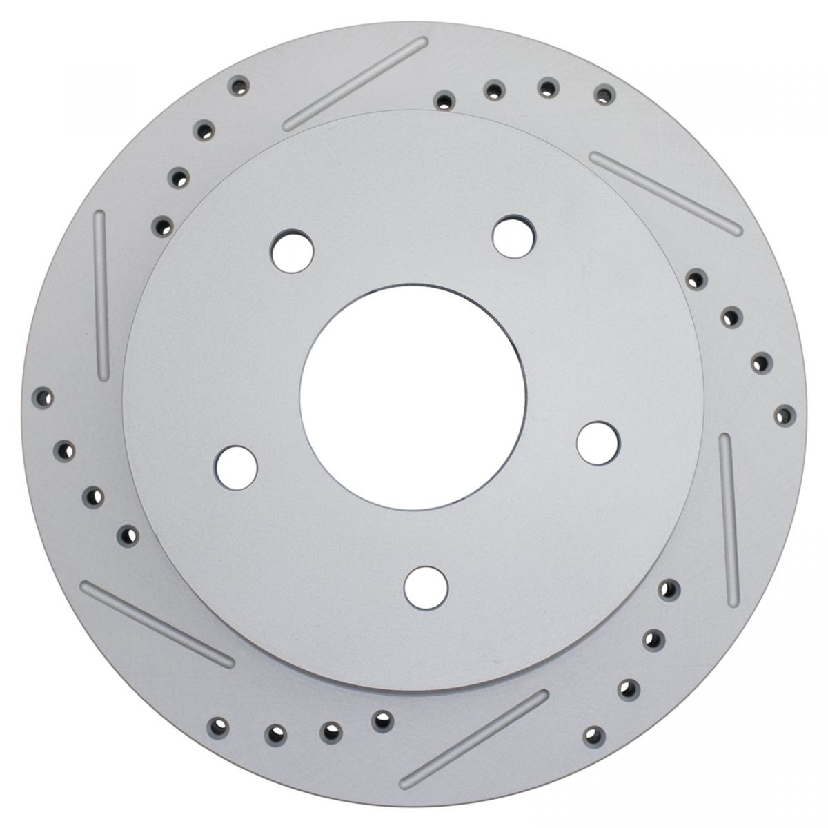 Performance Drilled Slotted Rear Coated Brake Rotor Pair for Chevy S10