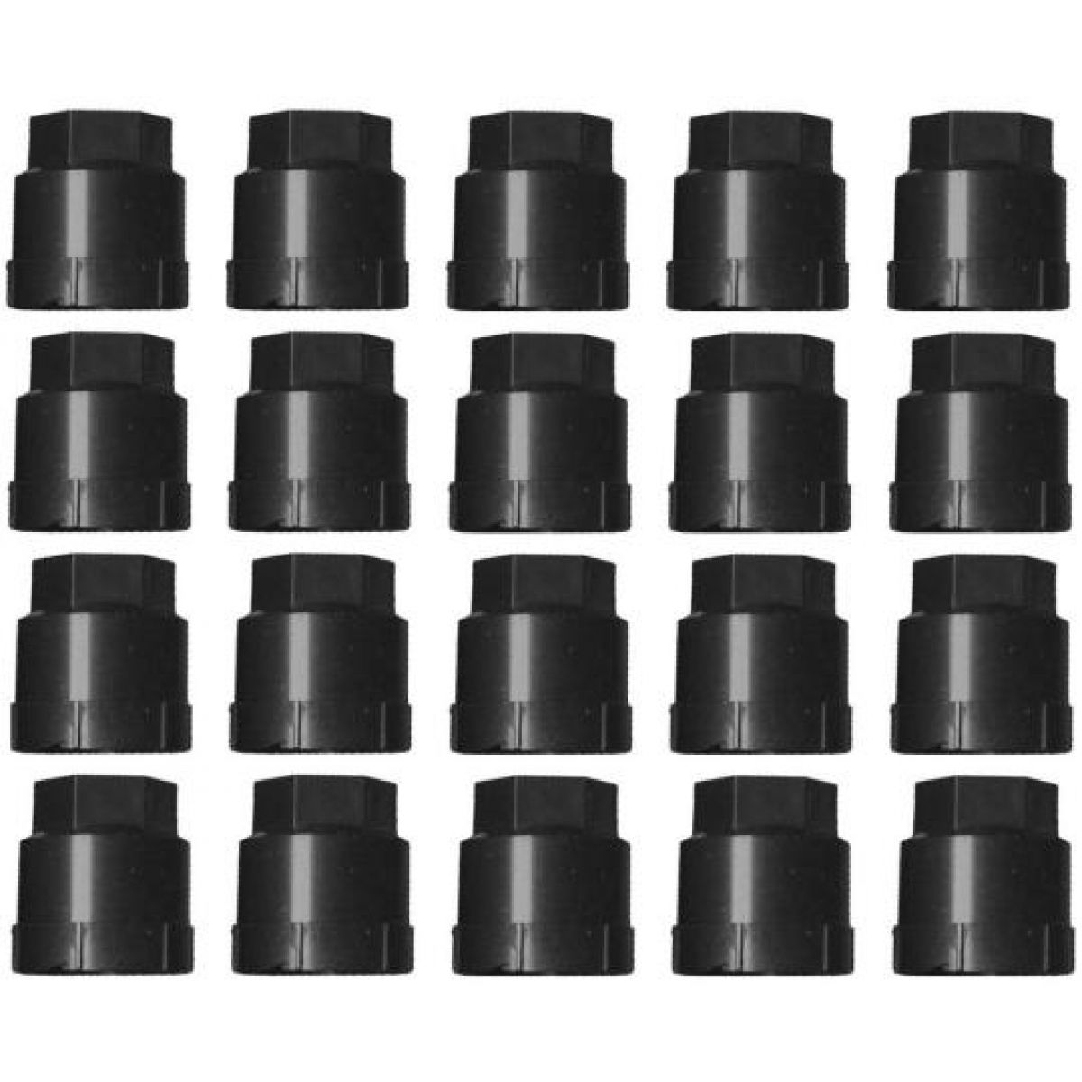 Dorman Wheel Lug Nut Cap Black Kit of 20 for Chevy GMC Pontiac Buick