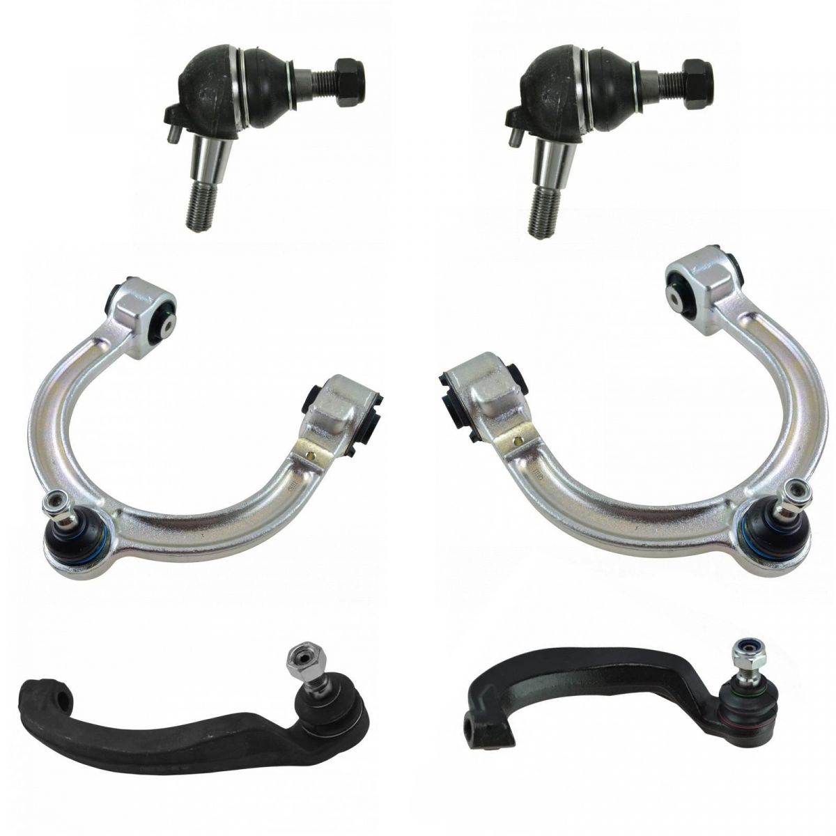6 Piece Steering & Suspension Kit Lower Ball Joints Upper Control Arms