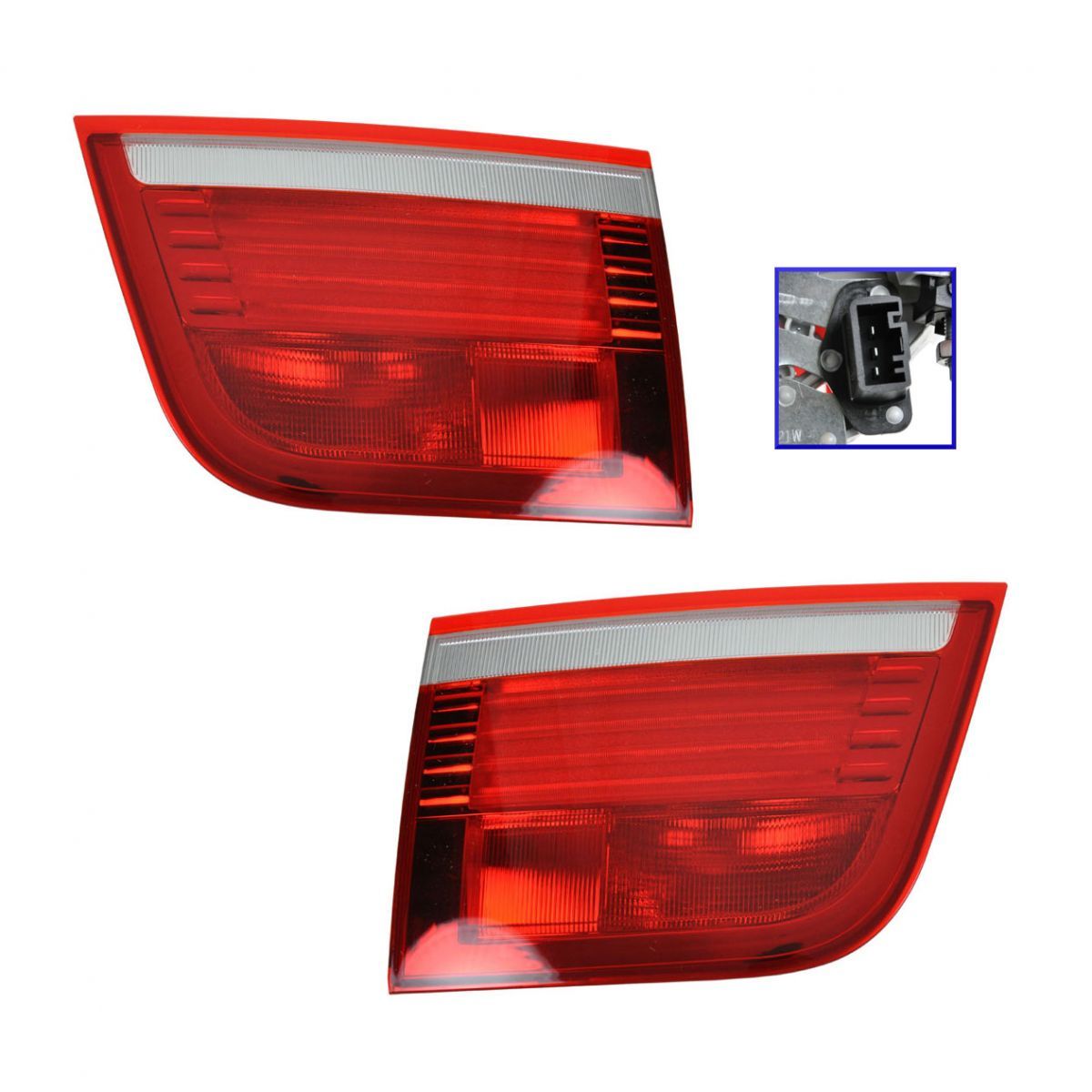 Inner Taillight Taillamp Reverse Light LH & RH Pair Set of 2 for BMW X5