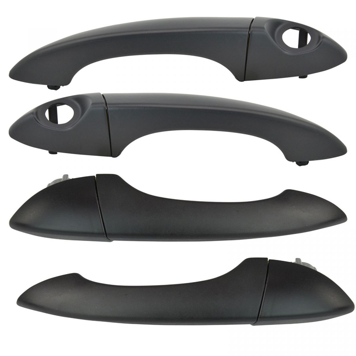 Front And Rear Exterior Door Handles Black Smooth Kit Set Of 4 For Bmw X5