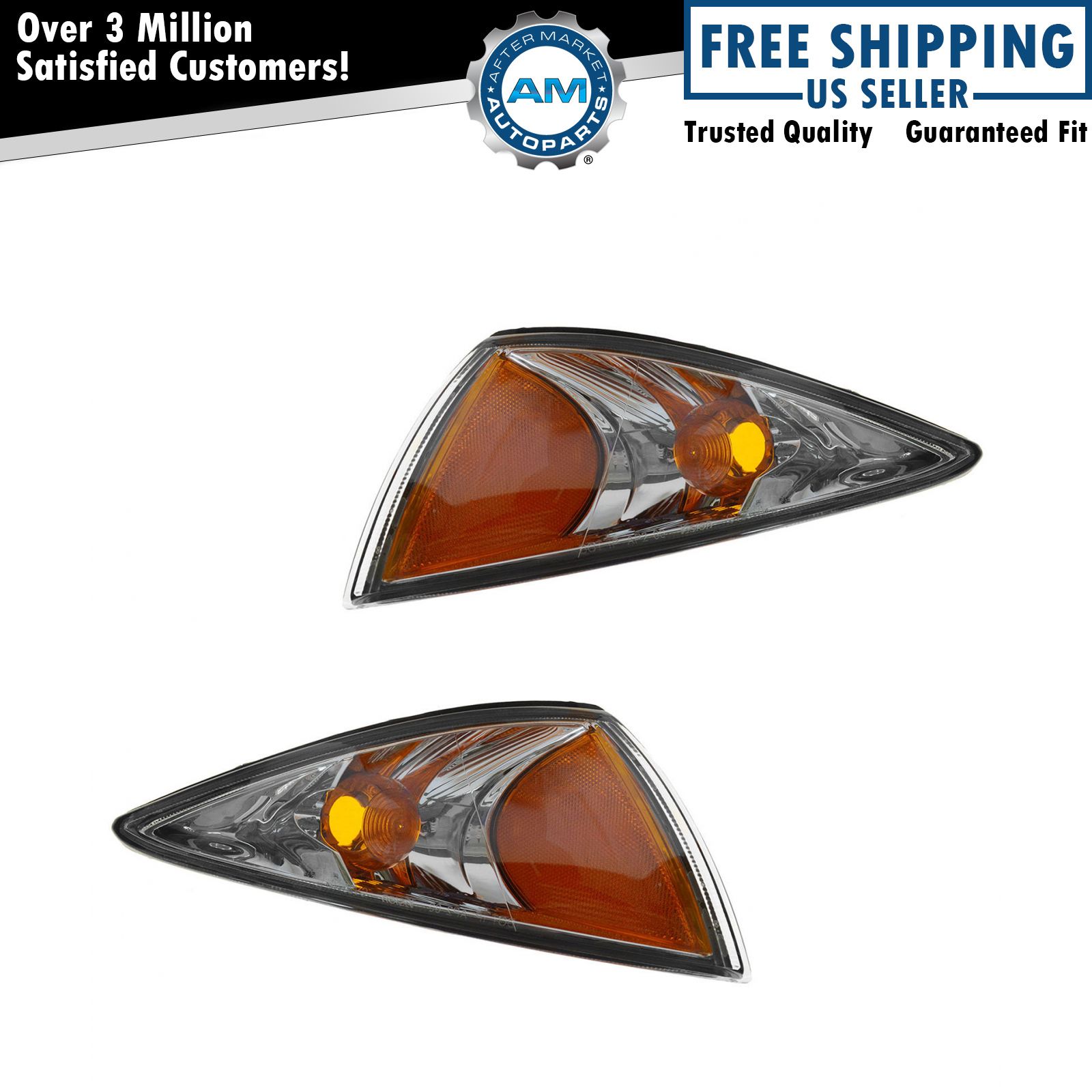 Corner Light Turn Signal Side Marker Parking Lamp Pair Set for 00-03 Cavalier