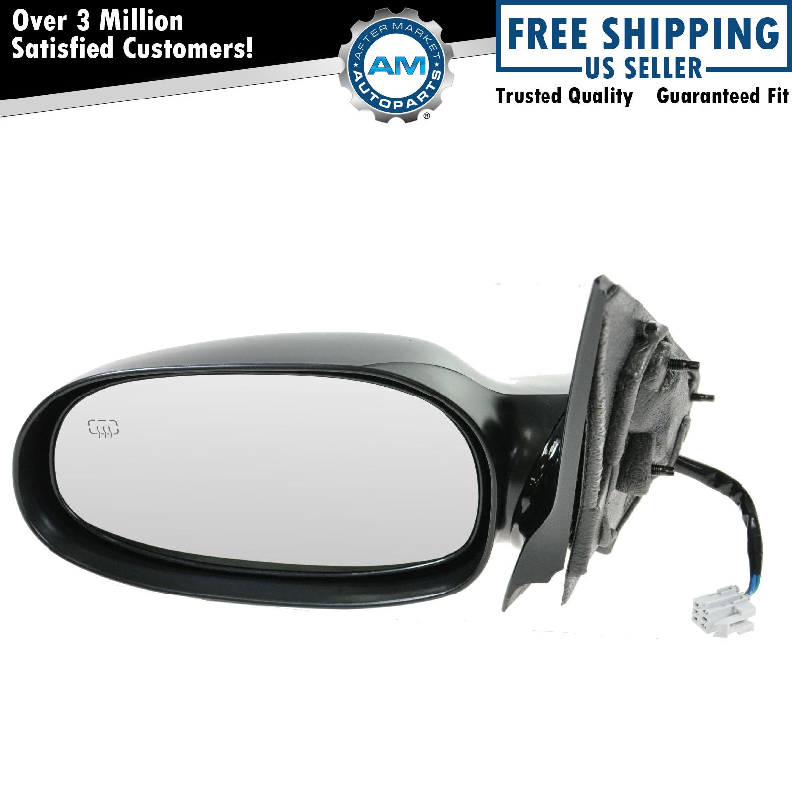 Driver Side View Mirror Power Heated Fits 03-05