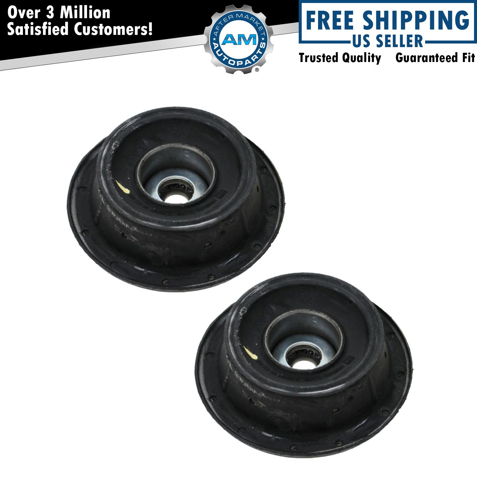 Front Strut Mounts & Bearing Kits Set of 2 Pair For VW Golf Jetta Corrado Passat