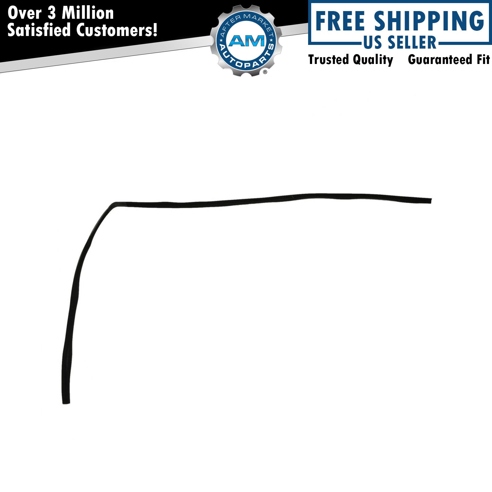 Front Window Glass Run Channel Rubber Weatherstrip Seal for Ford Econoline Van