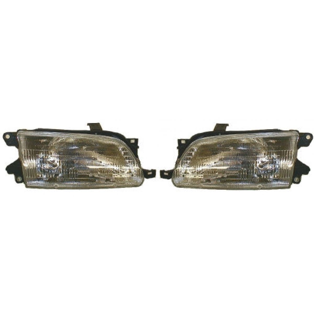 95-96 for Camry Headlights Headlamps /& Corner Parking Side Marker Lights Set Kit