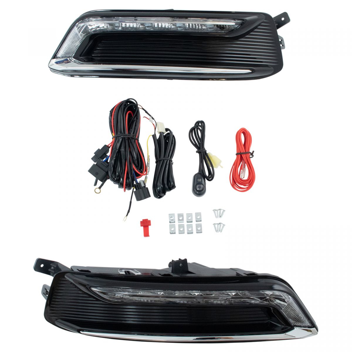 Add On Upgrade Fog Light Lamp Kit with Wiring Kit for Chevrolet Impala