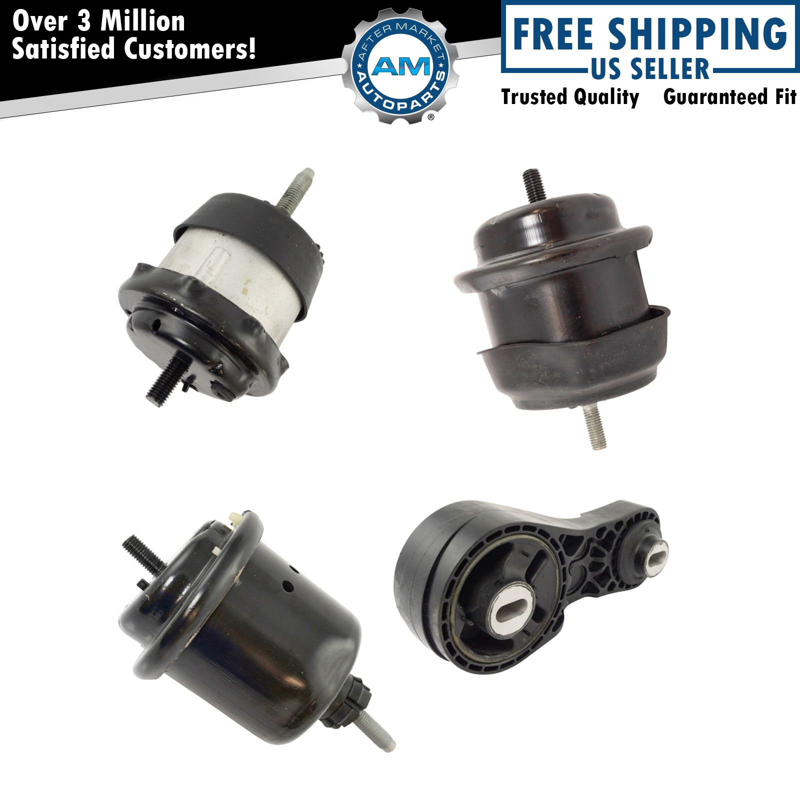 4 Piece Engine & Transmission Motor Mount Kit Set for Enclave Arcadia