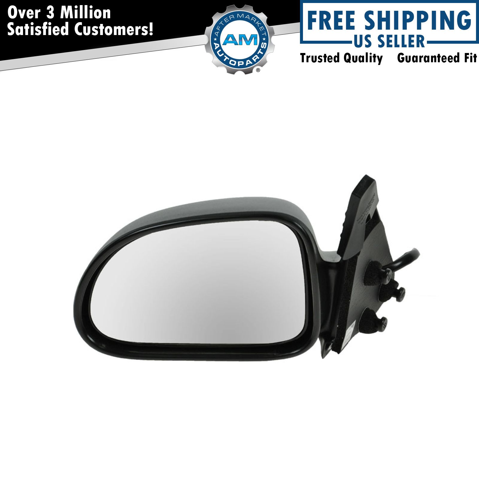 Power Mirror 5x7 Matte LH Left Driver Side for Dodge Durango Dakota Pickup Truck