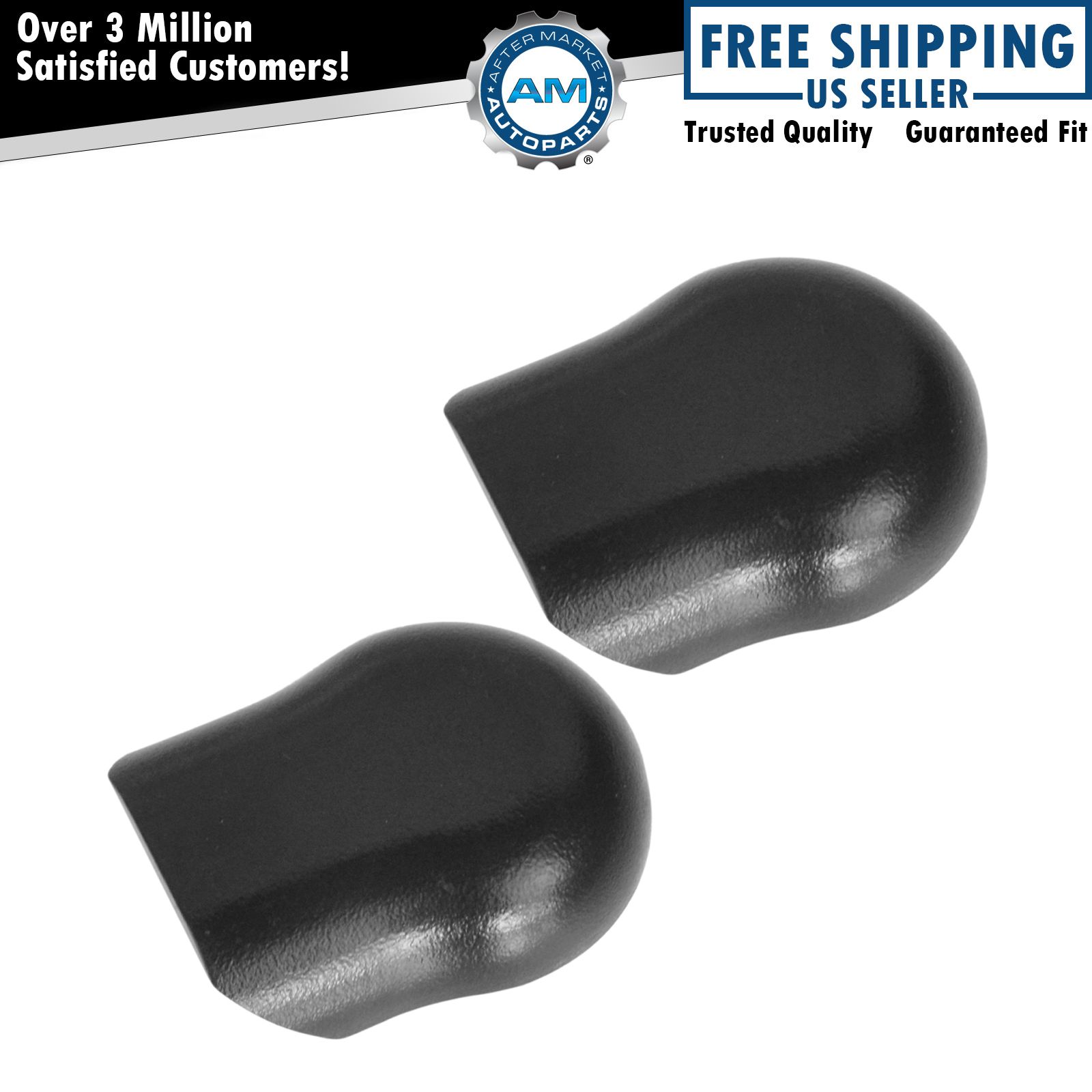 OEM Windshield Wiper Arm Nut Covers Front LH & RH Pair Set of 2 for Ford Lincoln