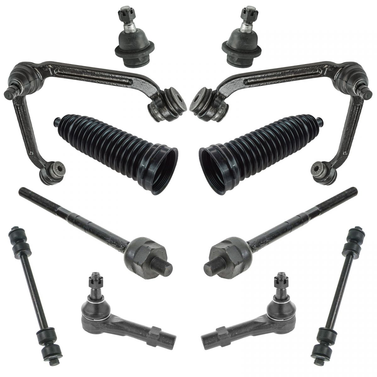 Control Arm Tie Rod Ball Joint Steering Suspension Kit 12pc for Ranger