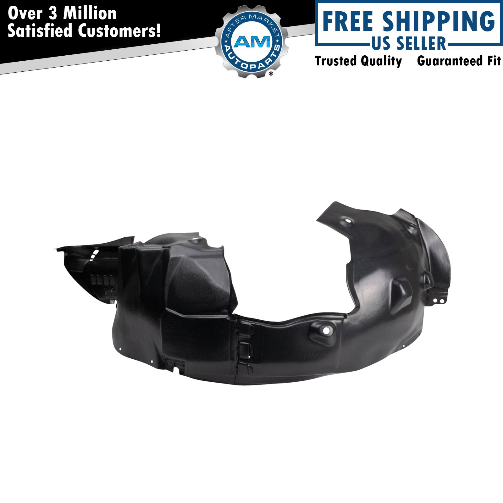 Front Left Inner Fender Liner Black For 2013-2016 Chevrolet Sonic GM1248241