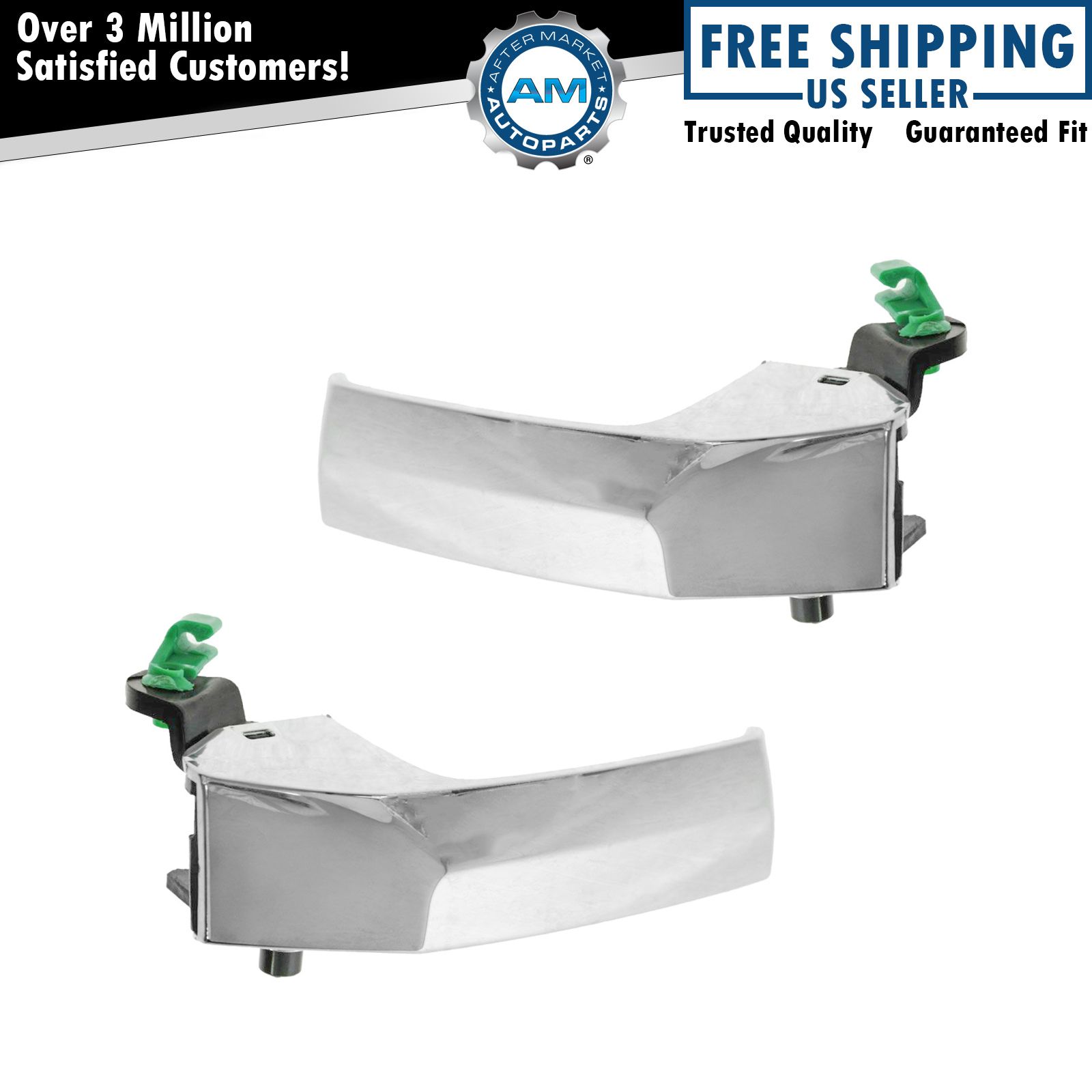 Interior Inside Chrome Door Handle Pair Set of 2 for Dodge Ram 1500