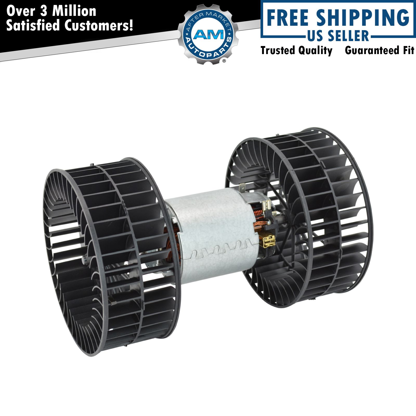 Blower Motor w/ Dual Fan Cage for BMW 525 5400 750 8 Series