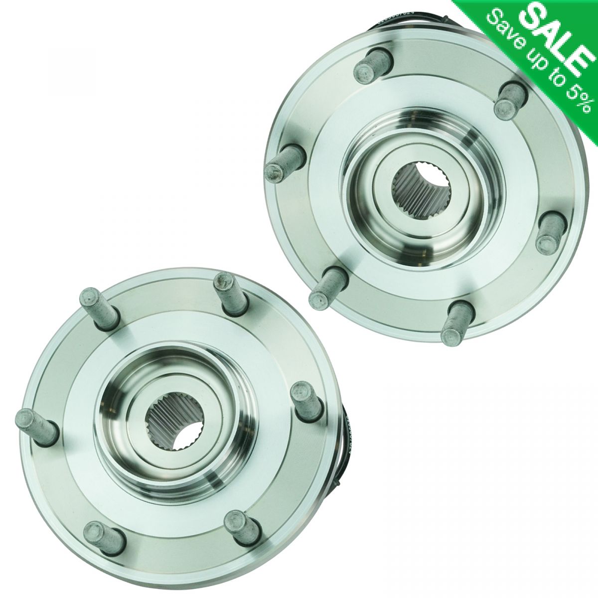 Hub Bearing for 2006 Nissan Armada Fits ALL TYPES Wheel-Front Pair