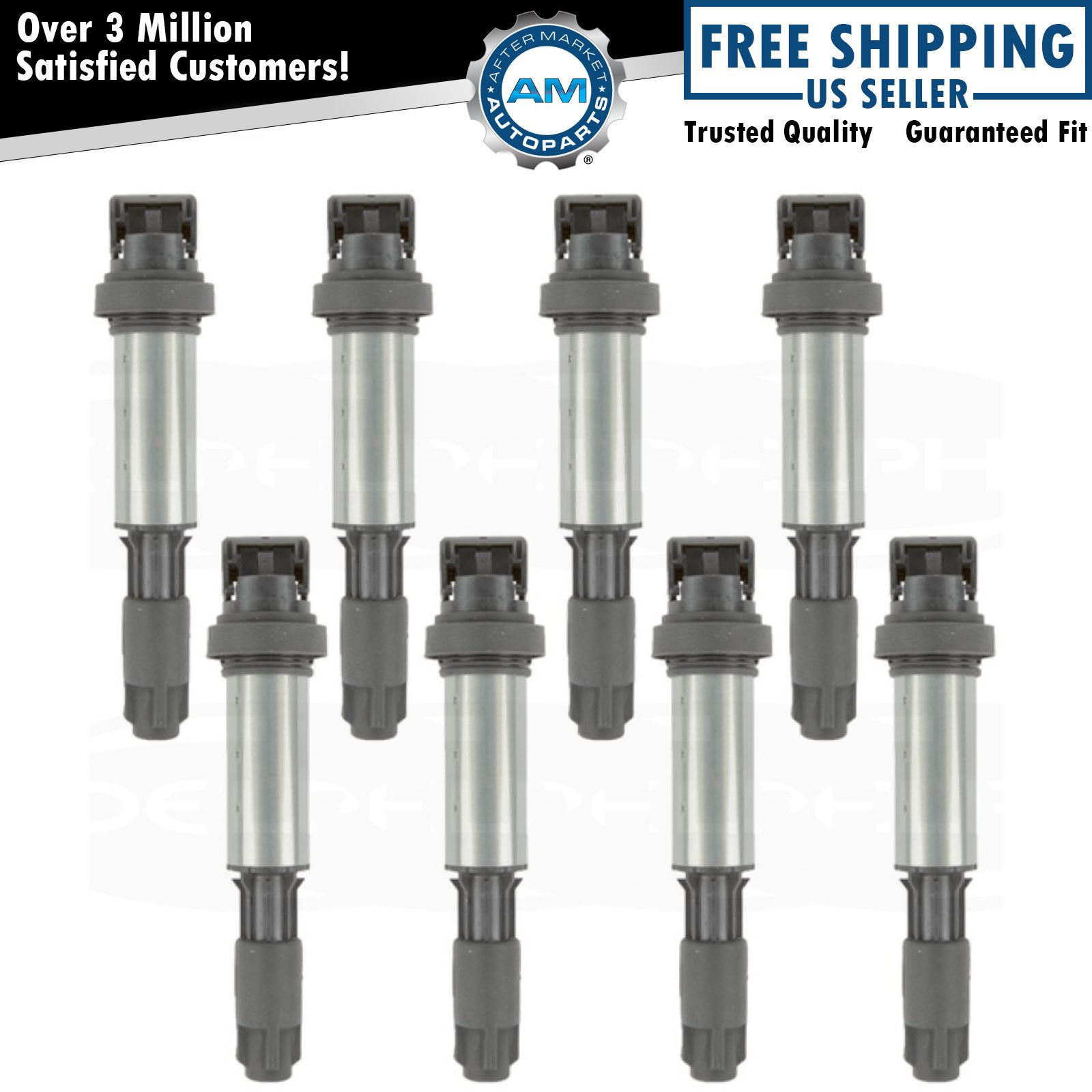 Delphi GN10328 Ignition Coil Set of 8 for BMW 325 530 545 M3 M5 1 Series New
