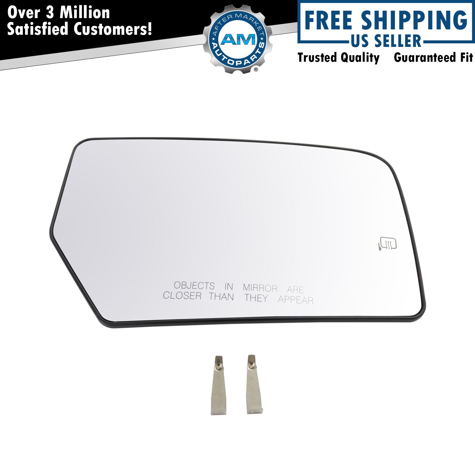 Mirror Glass Heated with Backing Plate Passenger Right RH for 07-11 Expedition