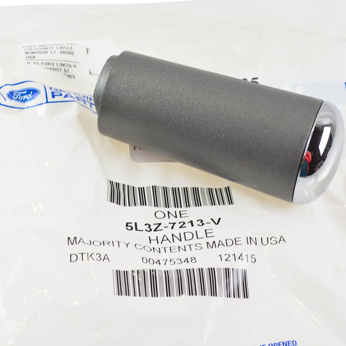 OEM 5L3Z7213V Gear Shifter Handle Knob Gray for Ford F150 4 Speed