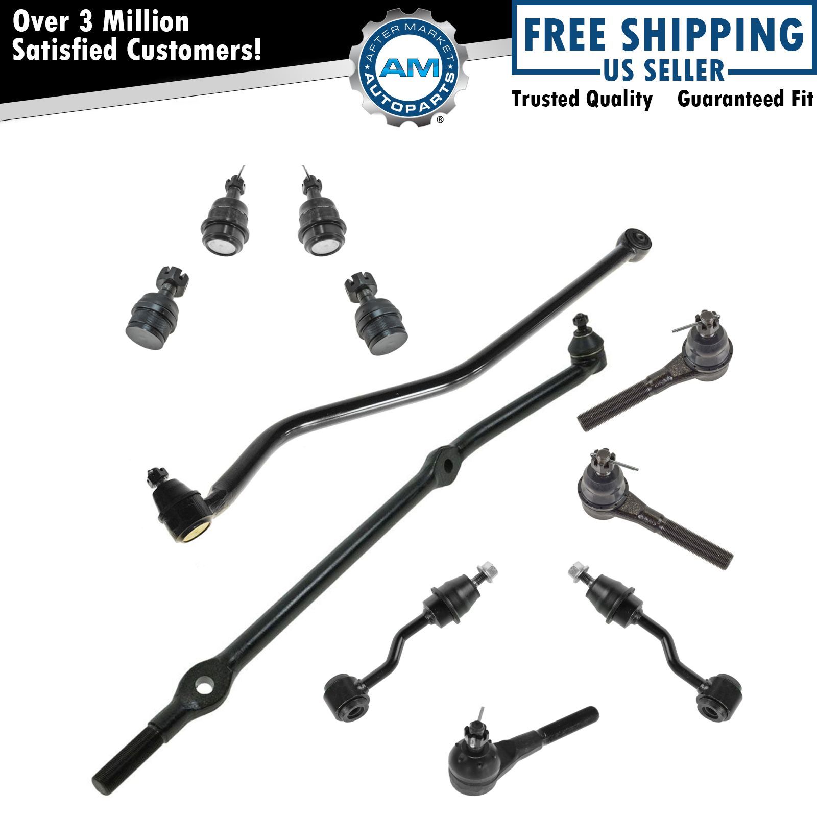 Front Ball Joint Tie Rod Drag Link Track Bar Sway Bar Kit for Grand Cherokee