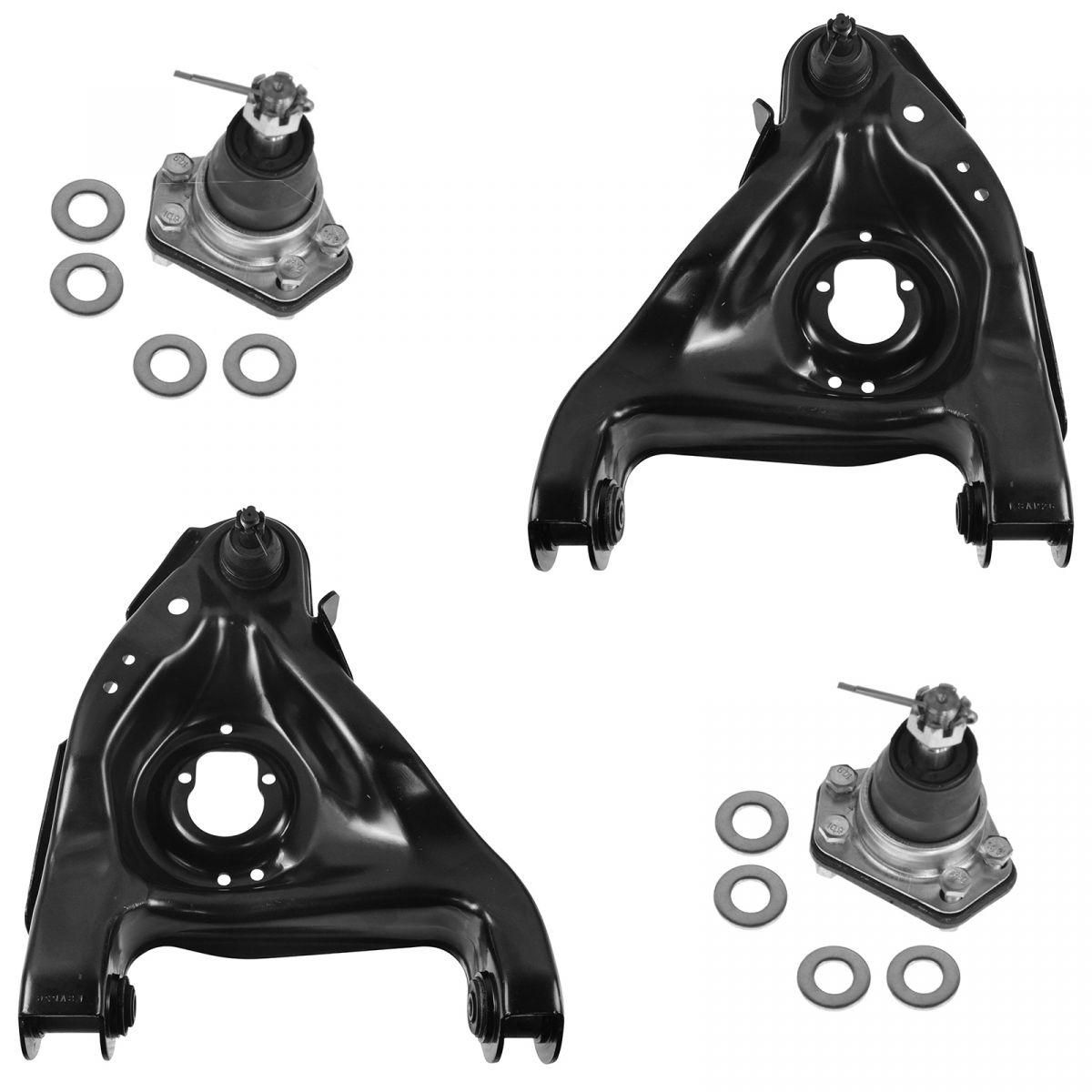 Front Lower Control Arm & Upper Ball Joints LH RH Set of 4 for S10 S15