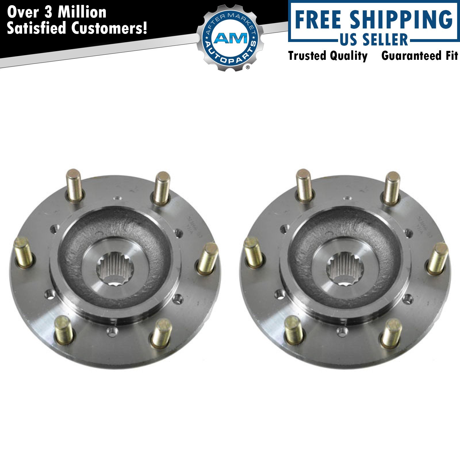 Front Wheel Hub & Bearing Left & Right Pair for Passport Rodeo 4WD 4x4