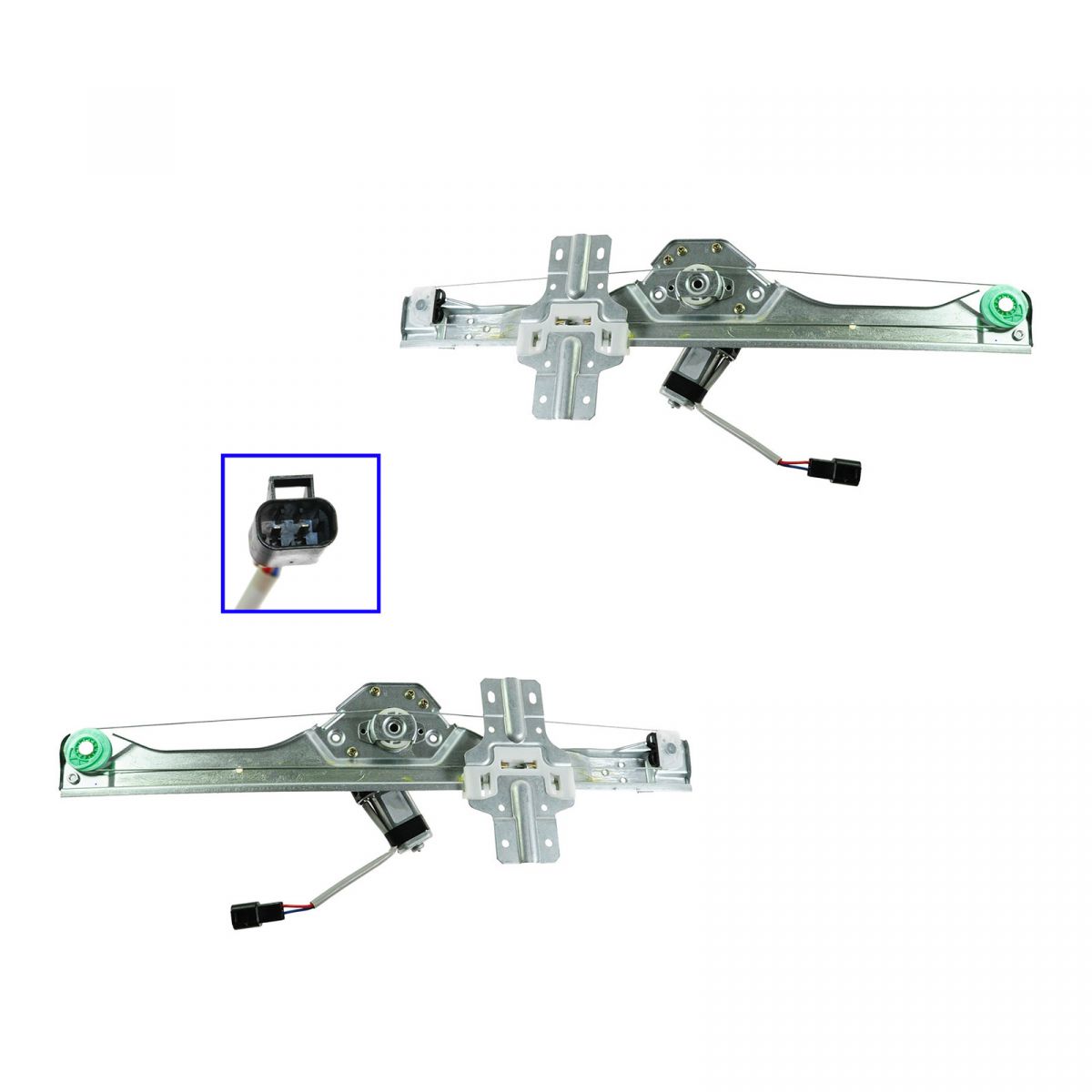 Rear Power Window Regulator LH & RH Pair Set Kit for Buick Chevy GMC