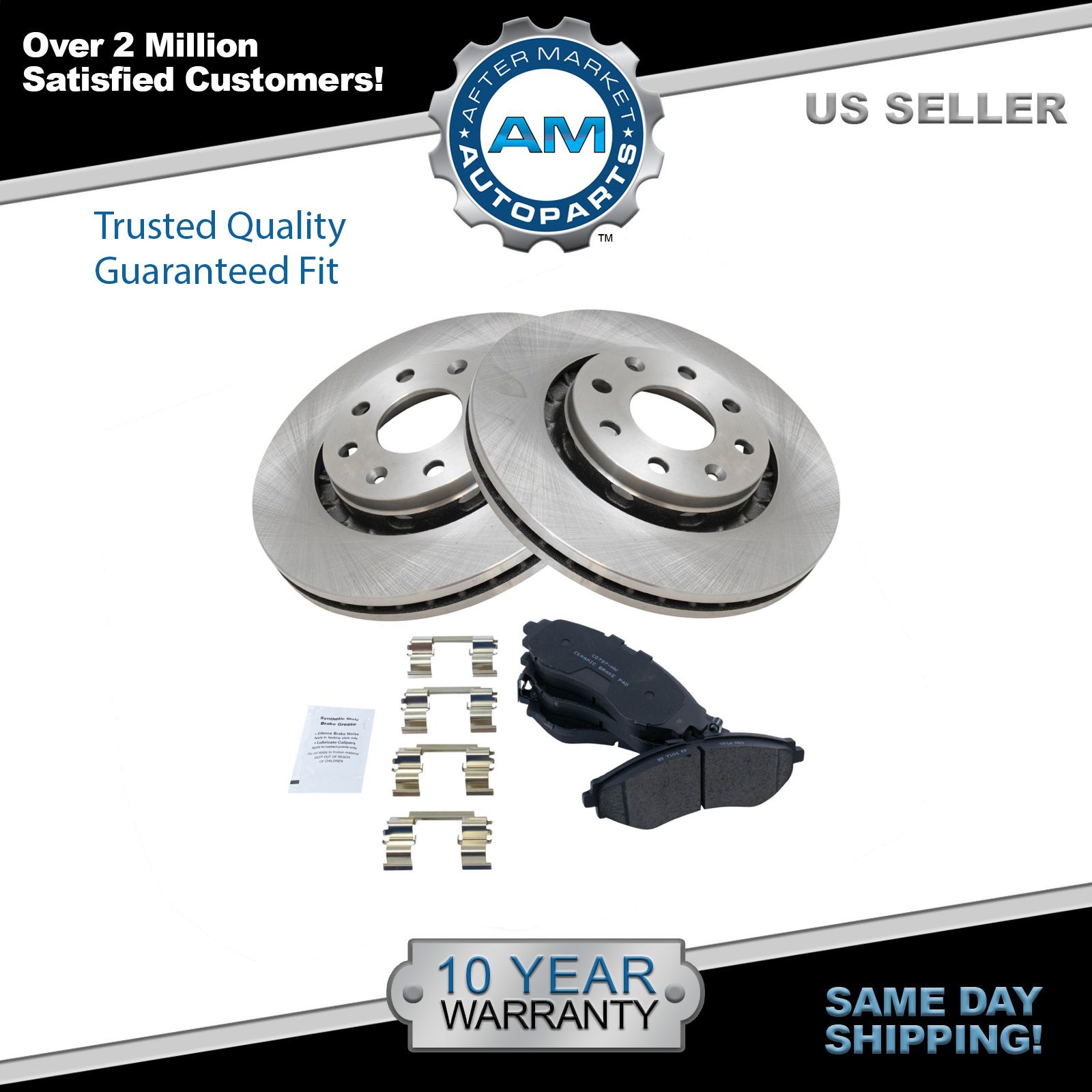 Ceramic Pad & Brake Rotor Front Set Kit for Chevy Aveo Spark Pontiac G3