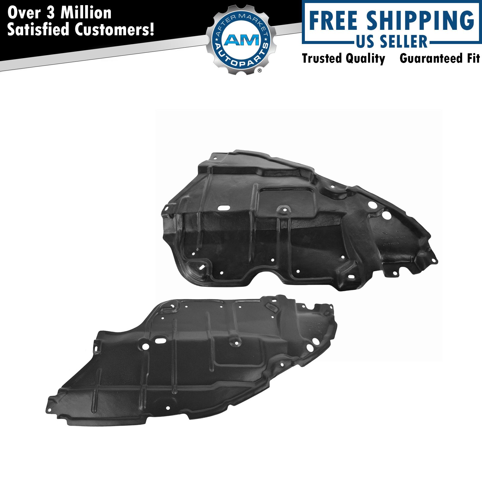Partomotive For 15-17 Camry Front Engine Splash Shield Under Cover Undercar Guard Right Side