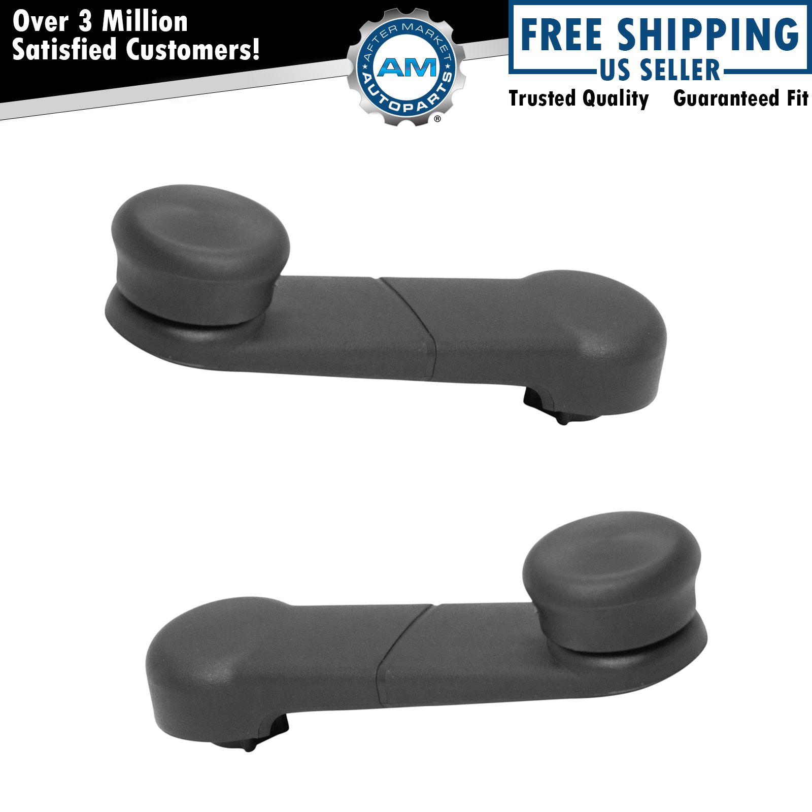 Manual Window Crank Handle Pair LH & RH Sides for Dodge Jeep Chrysler New