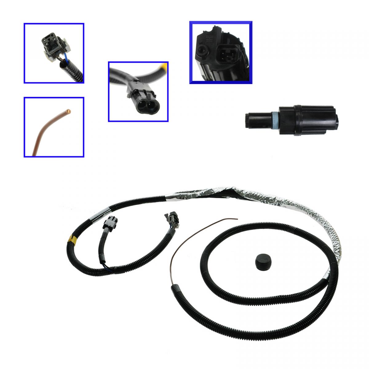 Front Axle Shift Actuator w/ Wire Harness Kit Set for 8896 Chevy