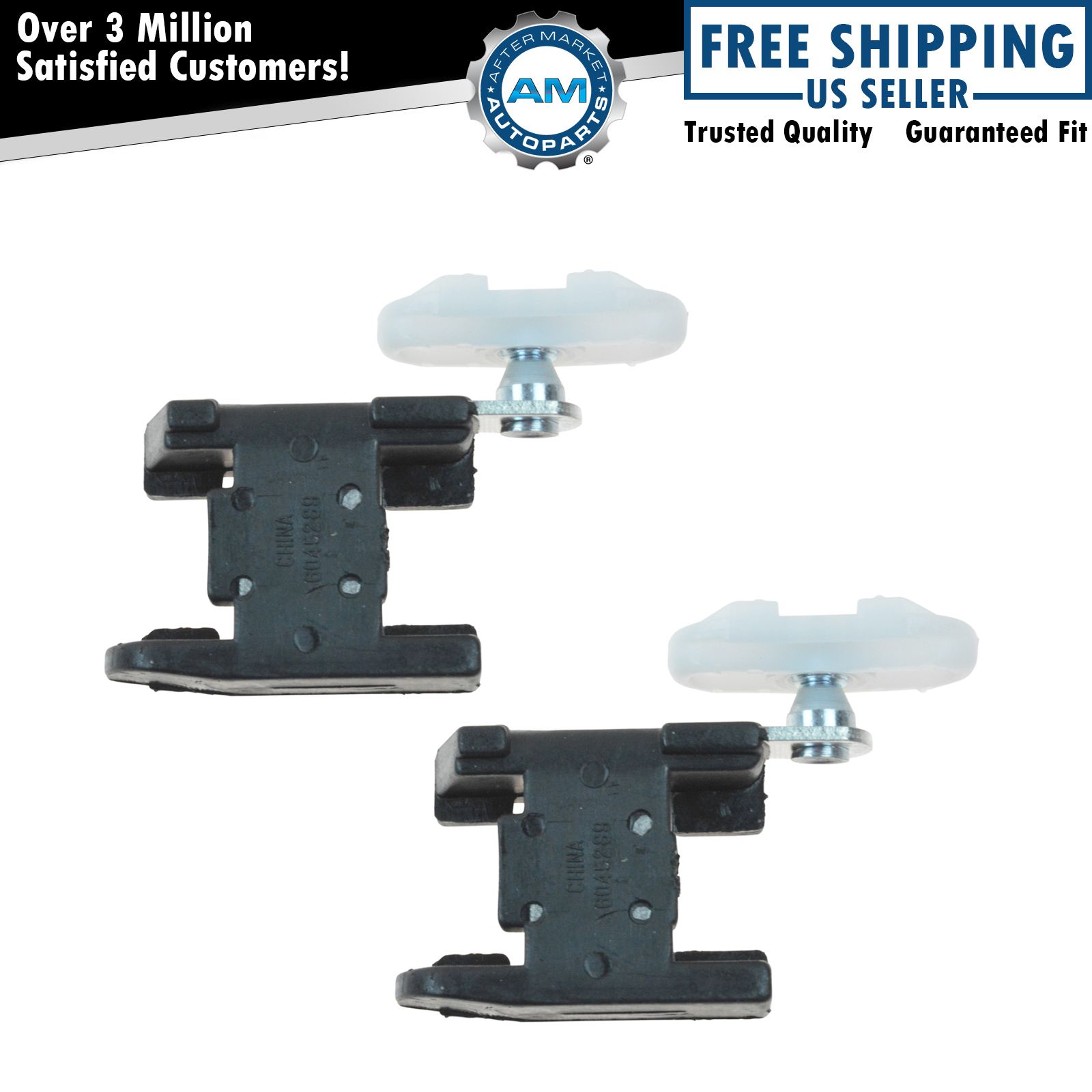 Dorman Window Regulator Guide Clip Front Pair for Chevy Cadillac Olds Pontiac