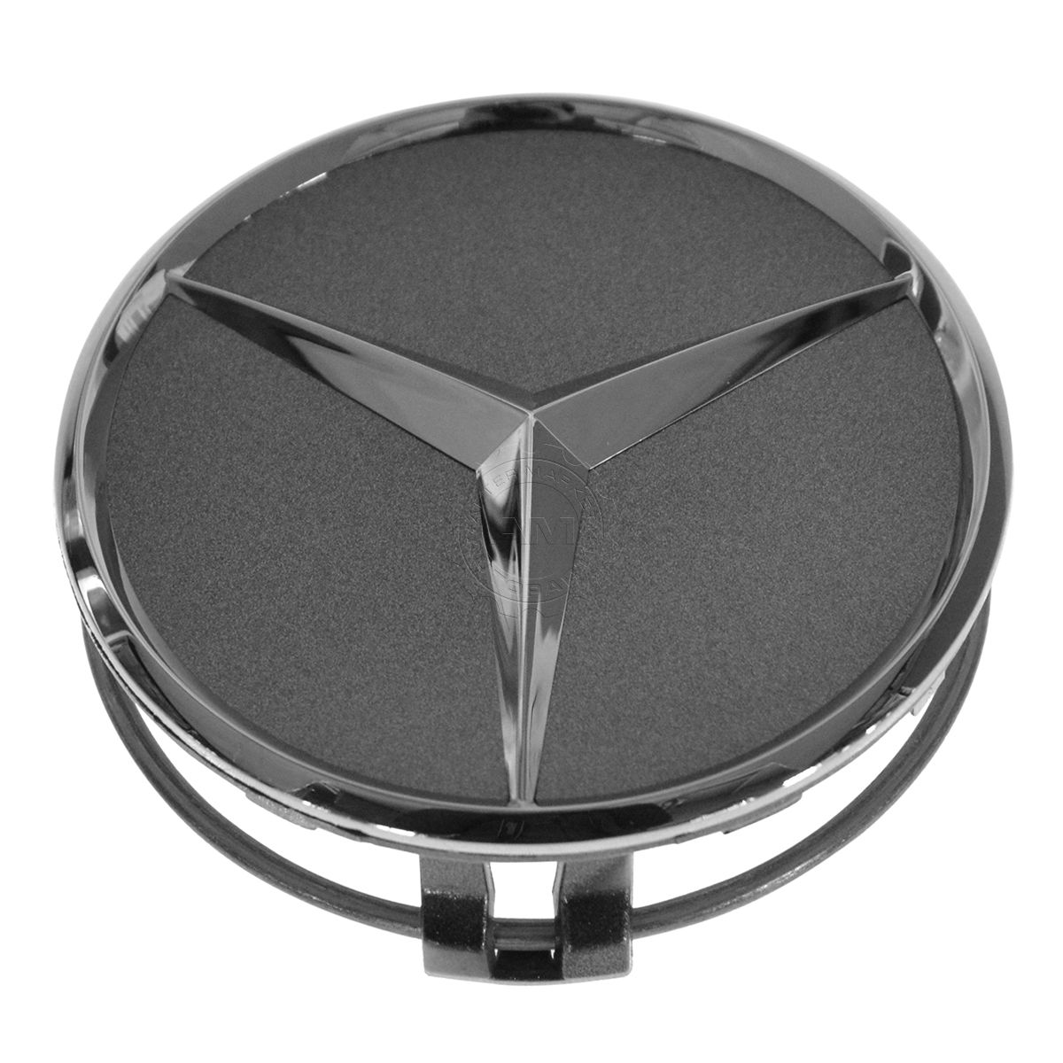 OEM 22040001257756 Wheel Cap Gray /& Chrome Center Set of 4 for Mercedes Benz
