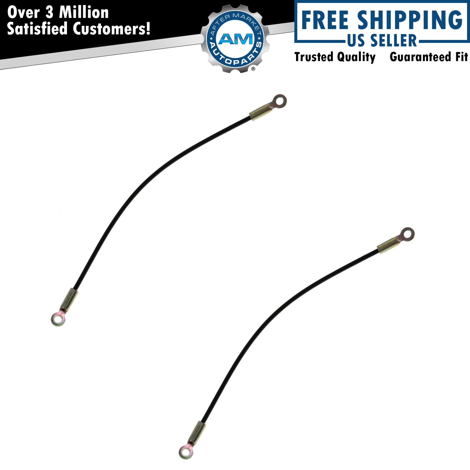 Tailgate Tail Gate Cables Pair for 83-94 Chevy Blazer S10 GMC Jimmy S15 Bravada