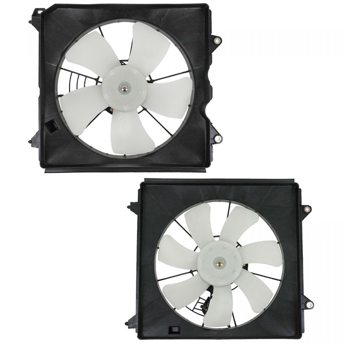 Radiator & AC Condenser Cooling Fan Left Right Pair for 0812 Honda Accord 2.4L eBay